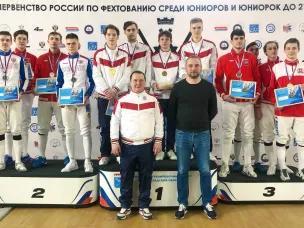Нижегородские фехтовальщики завоевали «золото» в командном первенстве на чемпионате России среди юниоров