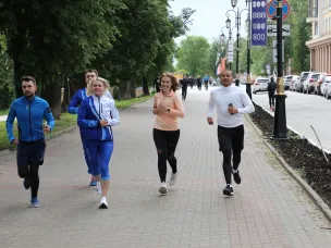 В Нижнем Новгороде прошла общественная пробежка в преддверии Зеленого Марафона