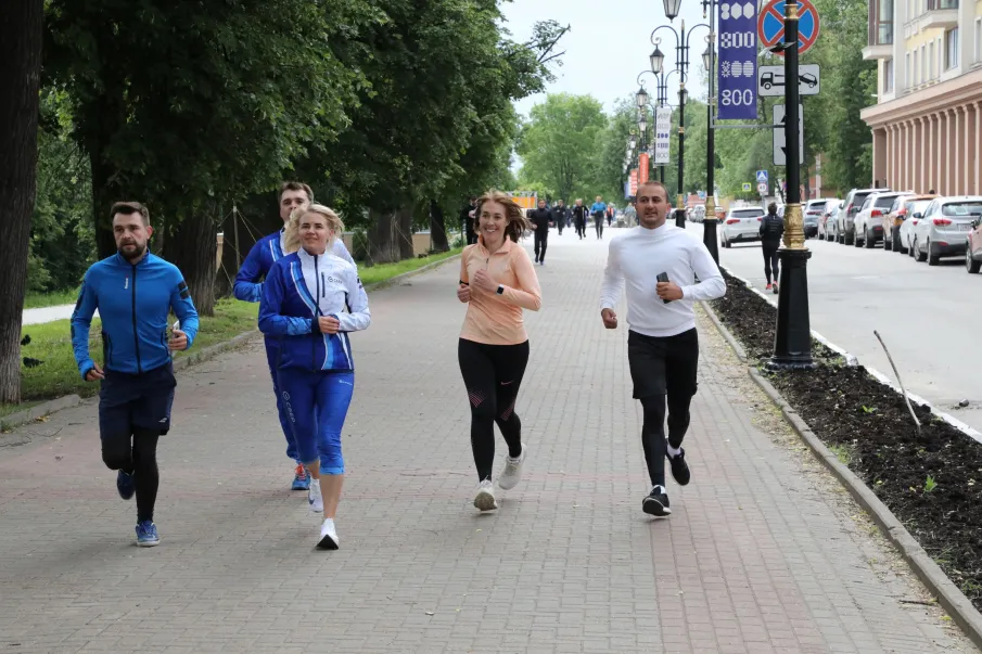 В Нижнем Новгороде прошла общественная пробежка в преддверии Зеленого Марафона