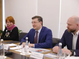 Глеб Никитин провел рабочую встречу с президентом Федерации лыжных гонок России Еленой Вяльбе